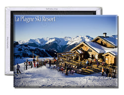 La Plagne Ski Resort Cafe - Souvenir Fridge Magnet