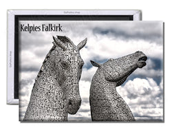 Kelpies Falkirk Scotland England UK - Souvenir Fridge Magnet