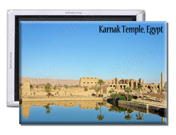 Karnak Temple Egypt Water - Souvenir Fridge Magnet