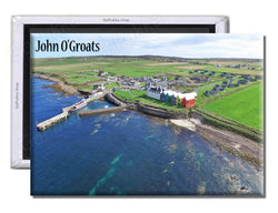 John O'Groats Air View - Souvenir Fridge Magnet