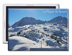 La Plagne Ski Resort Slopes - Souvenir Fridge Magnet