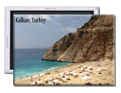 Kalkan Turkey Beach & Sea - Souvenir Fridge Magnet