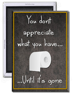 You Don't Appreciate What You Have... – Fridge Magnet