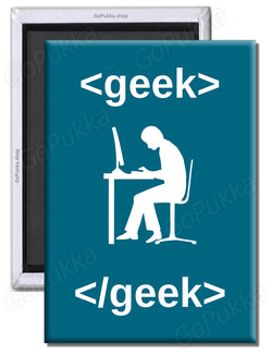 <Geek> </Geek> Computer Programmer – Fridge Magnet