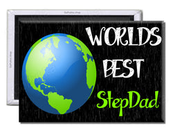 Worlds Best StepDad – Fathers Day Fridge Magnet