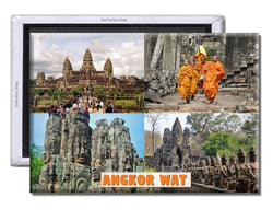 Angkor Wat Cambodia - Souvenir Fridge Magnet