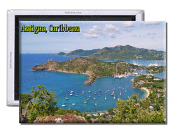 Antigua Caribbean Boats - Souvenir Fridge Magnet