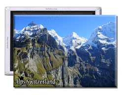 Alps Switzerland - Souvenir Fridge Magnet