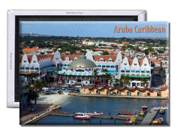 Aruba Caribbean Boats - Souvenir Fridge Magnet