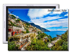Amalfi Coast Italy Mountain / Sea- Souvenir Fridge Magnet