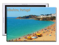 Albufeira Portugal Beach - Souvenir Fridge Magnet