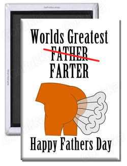 Worlds Greatest Farter – Fathers Day Fridge Magnet
