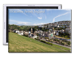 Ilfracombe Devon Town View - Souvenir Fridge Magnet