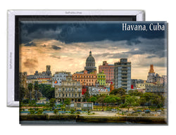 Havana Cuba Buildings - Souvenir Fridge Magnet