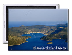 Ithaca Greek Island, Greece Sky View - Souvenir Fridge Magnet