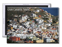 Gran Canaria Spain Old Village View - Souvenir Fridge Magnet