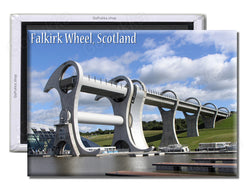 Falkirk Wheel Water Bridge Scotland UK - Souvenir Fridge Magnet