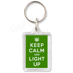 Keep Calm And Light Up – Keyring