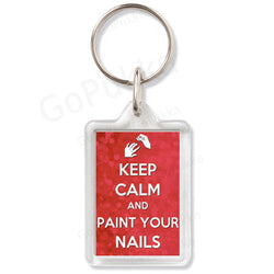 Keep Calm And Paint Your Nails  – Keyring