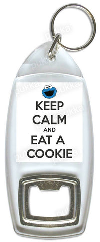 Keep Calm And Eat A Cookie – Bottle Opener Keyring