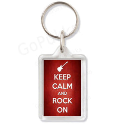 Keep Calm And Rock On – Keyring