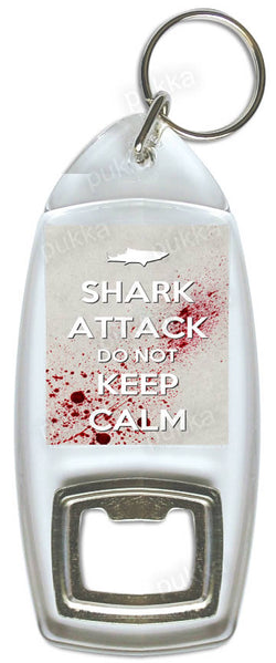 Shark Attack Do Not Keep Calm  – Bottle Opener Keyring