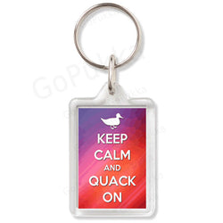 Keep Calm And Quack On – Keyring