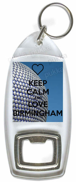 Keep Calm And Love Birmingham UK – Bottle Opener Keyring