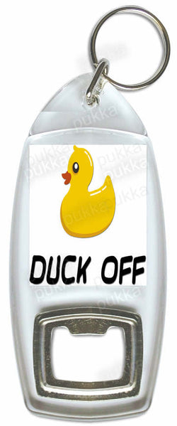Duck / Fuck Off – Bottle Opener Keyring