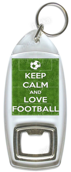 Keep Calm And Love Football – Bottle Opener Keyring