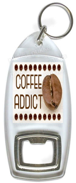 Coffee Addict – Bottle Opener Keyring