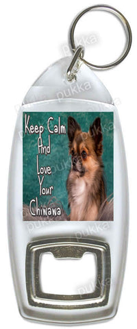 Keep Calm And Love Your Chiwawa – Bottle Opener Keyring