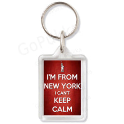 I'm From New York I Can't Keep Calm – Keyring