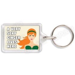 A Very Sexy Ginger Lives Here – Keyring
