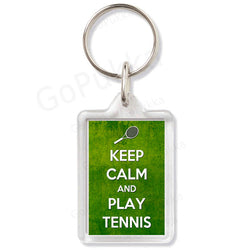 Keep Calm And Play Tennis – Keyring