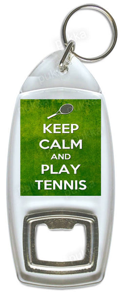 Keep Calm And Play Tennis – Bottle Opener Keyring