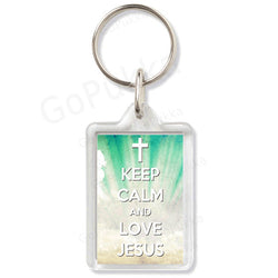 Keep Calm And Love Jesus – Keyring