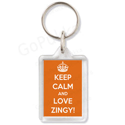 Keep Calm And Love Zingy – Keyring