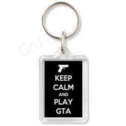 Keep Calm And Play GTA – Keyring