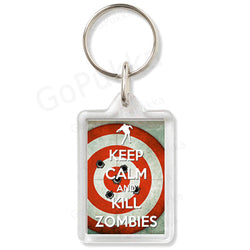 Keep Calm And Kill Zombies (Spiral)  – Keyring