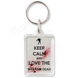 Keep Calm And Love The Walking Dead (Blood) – Keyring