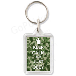 Keep Calm And Just Obey – Keyring