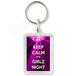 Keep Calm It's Girlz Night – Keyring