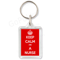 Keep Calm I'm A Nurse – Keyring