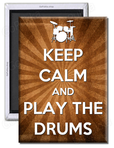 keep Calm And Play The Drums – Fridge Magnet