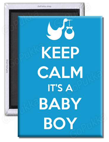 Keep Calm It's A Baby Boy – Fridge Magnet