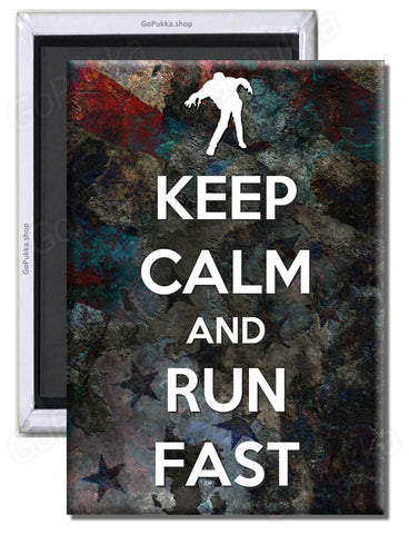 Keep Calm And Run Fast – Fridge Magnet