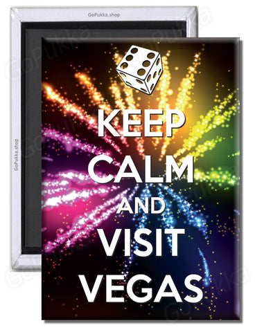 Keep Calm And Visit Vegas – Fridge Magnet