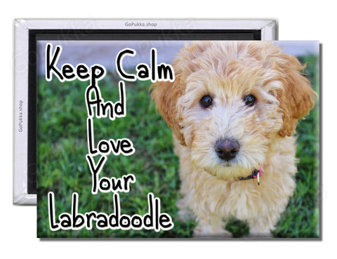 Keep Calm And Love Your Labradoodle – Fridge Magnet