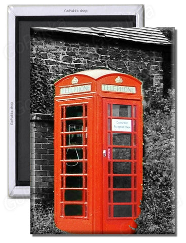 UK Red Telephone Box London Vintage Style – Souvenir Fridge Magnet